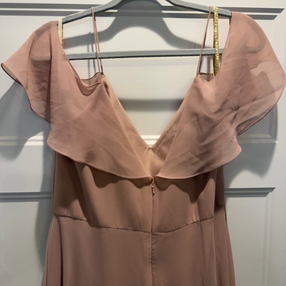 Jenny Yoo Blush Ruffle Gown - Picture 2 of 5